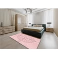 thumbnail image 5 of Ahgly Company Machine Washable Indoor Rectangle Transitional Light Coral Pink Area Rugs, 2' x 3', 5 of 7