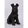 thumbnail image 4 of 13" Sitting Schnauzer Outdoor Garden Statue, 4 of 6