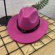 thumbnail image 3 of Sombrero fedora unisex de moda: material de lana, circunferencia de 56-58 cm, adecuado para uso diario/casual, accesorio perfecto para el invierno., 3 of 3