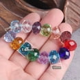thumbnail image 5 of U8MO 10pcs 14mm Rondelle Faceted Crystal Glass Loose Beads For Jewelry Making DIY-Brown, 5 of 5