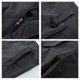 thumbnail image 4 of GrmtClth Water Resistant Ripstop Cargo Shorts for Men Quick Dry Solid Color Short Pant Camping Multi Pockets Outdoor Work Shorts Fashion Clothes Gray 4XL, 4 of 8
