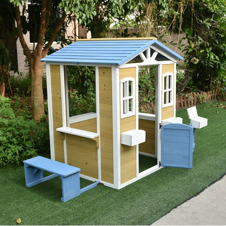 Kids Playhouse Bluebird - Wooden Outdoor Playhouse