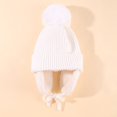 thumbnail image 4 of UDIYO Baby Beanie hat Toddler boy Girl hat Kids Winter hat Knit Bean hat Winter Ear Cup Cap for 1-5 Years Old, 4 of 8