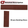 thumbnail image 6 of Unique Bargains 51 Pcs Sanding Discs Wet Dry Waterproof Micro Zip Detail Sander Hook & Loop Sandpaper for Woodworking 1.18"x3.54" 1000 Grit Red Aluminum Oxide, 6 of 6