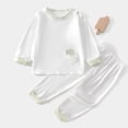 thumbnail image 2 of UAYOTSE Toddler Boys Long Sleeve Top and Pants 2-Piece Outfit Set, Casual Fall Winter Pajama and Loungewear Suit Size 3-6 Months, 2 of 8