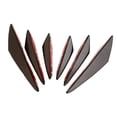 thumbnail image 1 of 6 unids/set separadores de aletas divisoras de parachoques delantero negro para coche Universal Cola Spoiler delantero universal, 1 of 8