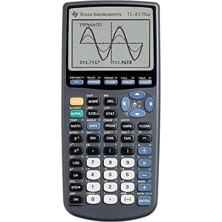 Texas Instruments TI-83 Plus Programmable Graphing Calculator, Black