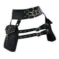 thumbnail image 2 of Riñonera de cuero PU Zulema estilo Retro Fanny Hip Goth Rave, 2 of 7