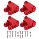 thumbnail image 1 of Paquete de 2 soportes de montaje de amortiguador inferior de eje trasero delantero RC de aluminio para LOSI 1/8 LMT Solid AXLE Monster Truck (rojo), 1 of 14