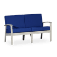 thumbnail image 1 of CoSoTower Eucalyptus Loveseat With Cushions, Driftwood Gray Finish, Navy Cushions, 1 of 1