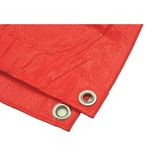 Harpster Tarps 15' x 15' High Visibility Orange 3.3 oz. Poly Tarp 8 Mil