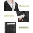 thumbnail image 4 of Mens Plush Fleece Robe | Soft, Warm, Spa Bathrobe for Men, Shawl Collar, 4 of 6
