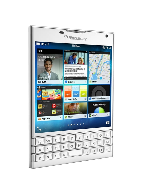 BlackBerry Passport 32 GB Smartphone, 4.5" LCD HD 1440 x 1440, 3 GB RAM, BlackBerry OS 10, 4G, White