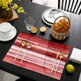 thumbnail image 3 of Red Ombre Placemats Set of 4, Modern Abstract Art Farmhouse Placemats for Dining Table, Place Mats for Kitchen Tabletop, Waterproof Wipeable Dining Table Mats Set, 3 of 9