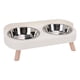thumbnail image 1 of Tazones De Gato Elevados, Comida Para Mascotas De Acero Inoxidable Y Tazón De Agua Para Gatos Y Perros Pequeños, Diseño Inclinado Para Una Postura Adecuada, Anti -propina, 1 of 7