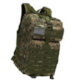 thumbnail image 1 of Mochila de senderismo para hombre, resistente, ajustable, impermeable, para ordenador portátil, 50L Verde oscuro, 1 of 8