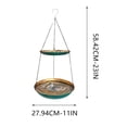 thumbnail image 3 of Rewenti Hanging Bird Feeder Garden Bath Tray Outdoor Bird Waterer Rust-Proof Weather-Resistant, 3 of 5