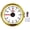 White and Gold, variant on M Buder 52mm / 2.05 inches Universal Dial Clock Gauge 0-12 Hour Display Red Backlight 12V/24V for Car Boat Marine Yacht RV Motorcycle Black Dial Black Frame Waterproof IP67[cite: 1]