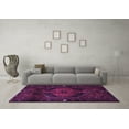 thumbnail image 3 of Ahgly Company Indoor Round Persian Purple Traditional Area Rugs, 5' Round, 3 of 4