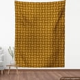 thumbnail image 4 of Ambesonne Kente Pattern Fabric by the Yard Upholstery, National Triangles, 1 Yard, Brown Earth Yellow Mauve, 4 of 5