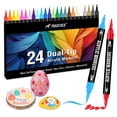 thumbnail image 1 of Marcadores de pintura acrílica Pagather, 24 colores, doble punta, 1 of 7