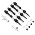 thumbnail image 1 of Rustler 4 Pcs Rear Drive Shaft Steel Driveshaft CVD Replacement for Trax Slash Rustler Hoss Stampede VXL 4X4 1/10 Remote control Car, 1 of 6