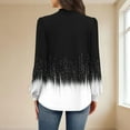 thumbnail image 3 of Long Sleeve Shirts for Women Loose Mock Neck Tops Dressy Pleated Front Blouses Back Button Lantern Sleeve Casual Fall Fashion Printed Sweatshirts Pullover, 3 of 6