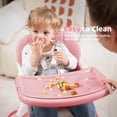 thumbnail image 4 of Babyeap 8-in-1 Baby High Chair, Feeding Chair, Table & Chair Set, Convertible Design for Babies & Toddlers,Pink, 4 of 13