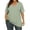 Light Green, variant on Printed Short Sleeve Round Neck T Shirt Top for Women Everyday Casual Comfort, L, Navy