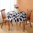 thumbnail image 3 of 60 Inch Round Lace Tablecloth Water Resistant Washable, Leopard Animal Print, 3 of 5