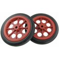 thumbnail image 1 of 2 x 4.4" Replaceable Shopping Cart Wheels Red Black, 1 of 3