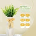thumbnail image 4 of 8 piezas de ramas de helecho artificiales, hojas de helecho artificiales, suministros para arreglos florales, 4 of 5
