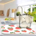 thumbnail image 2 of Yayeee Dish Drying Mat for Kitchen Counter Ultra Absorbent Easy Clean Pad 18x16", Strawberry, 2 of 7