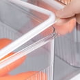 thumbnail image 4 of Becaristey Easy To Pick Up Pantry Kitchen Organizer Rounded Without Burrs Transparent Color medium size, 4 of 6