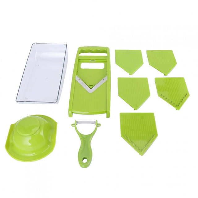 Delaman Vegetable Grater, Multifunction Vegetable Potato Carrot Chopper Food Cutter Grater Kitchen Accessory(Green)