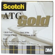 3M #908 Acid-Free Adhesive Transfer Tape, 1/2" x 36"