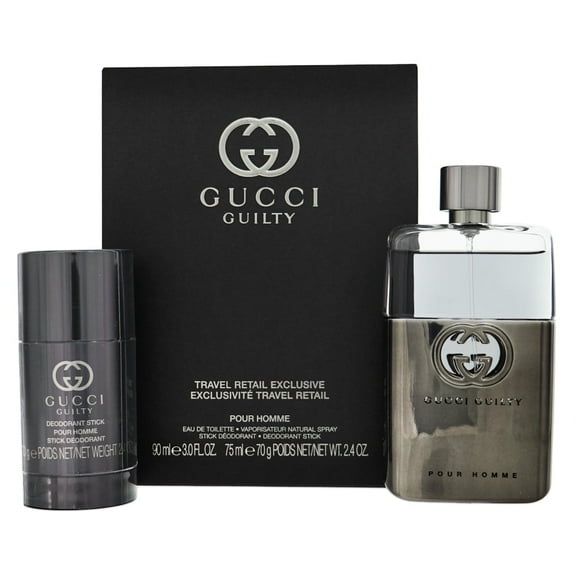 Gucci Guilty Pour Homme 2pcs Gift Set For Men 90ml Eau De Toilette Spray   75ml Deodorant Stick