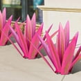 thumbnail image 4 of Toystoory 9 piezas de hojas de agave DIY montaje arte del hierro planta estatua decorativa horticultura jardinería regalo para jardín Decoración del hogar Rojo, 4 of 6