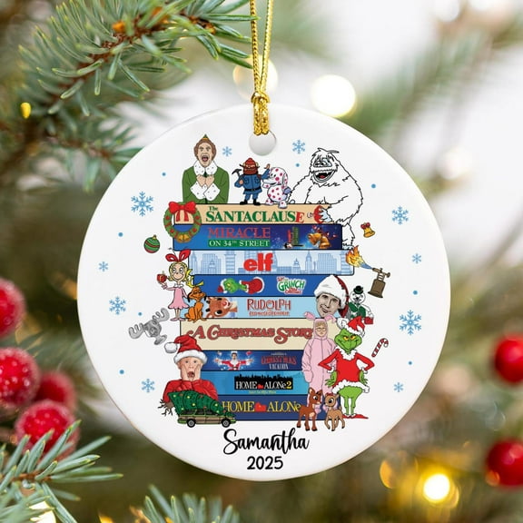 90s Movie Christmas Ornament, Classic Holiday Film Christmas Ornament, Nostalgic Keepsake, Classic Film Fan Gift, Movie Lovers Gift