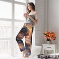 thumbnail image 5 of Salouo Mythical Serpent Mountain Sunrise Print Women's Pajama Pants Casual Loose Sweatpants PJs Flowy Pants Drawstring Palazzo for Women Wide Leg Pants Lounge Pajama -XX-Large, 5 of 8