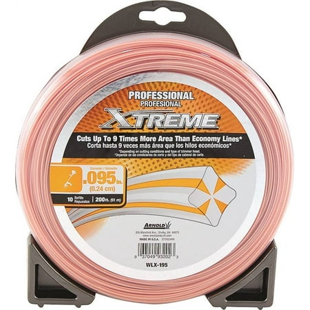 Arnold Xtreme Professional WLX-195 Trimmer Line, 0.095 in Dia, Monofilament