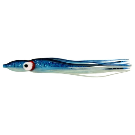 Zak Tackle Challenger Squid Trolling Fishing Lure Blue Glo 4 1/2" 3-pack Soft Baits
