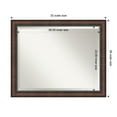 thumbnail image 2 of Amanti Art Caleb Brown Beveled Bathroom Wall Mirror, 2 of 10
