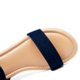 thumbnail image 3 of Women's Platform Wedge Heel Sandals - Buckle Ankle Strap, Open-Toe Comfortable Insole Lightweight Rubber Sole Casual Summer Sandals, 3 of 7