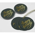 thumbnail image 4 of Inkdotpot 100 Pack Real Gold Foil Paper Tags Happy Holiday Favor Hang Tags, 4 of 6