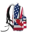 thumbnail image 3 of Fotbe USA Canada Flag Pattern Casual Backpack for School, Travel, and Outdoor Activities - Durable, Lightweight, and Comfortable, 3 of 5