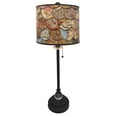 thumbnail image 2 of Royal Designs 28" Crystal and Oil Rub Bronze Buffet Lamp with Vintage Old World Maps Design Hard Back Lamp Shade, Set of 2, 2 of 8