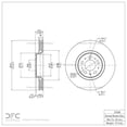 thumbnail image 4 of Dynamic Friction Company Front GEOSPEC Coated Brake Rotor 604-27038 (1) For 2003-2008 Volvo XC90, 2008-2009 Volvo S60, 4 of 4