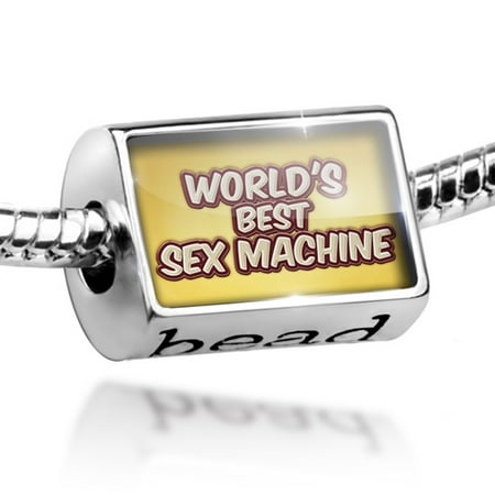 Bead Worlds best Sex Machine, happy yellow Charm Fits All European (Best Sewing Machine For Garment Making)