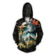 thumbnail image 3 of Sudadera con capucha con estampado 3D de mariposa, águila y lobo para hombre, sudadera con gráfico de demonio animal, sudadera holgada con cremallera, sudaderas cómodas, 3 of 4